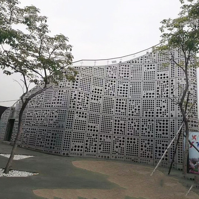सीएनसी एल्यूमिनियम परदा दीवार धातु पैनल पीवीडीएफ कोटिंग फायरप्रूफ