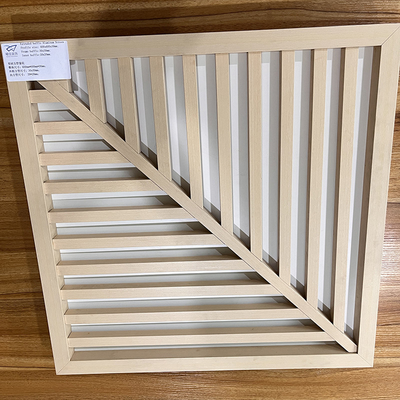 प्रोफाइल साइज 600x600x30mm एक्सट्रूडेड बैफल एल्युमिनियम स्क्रीन और फ्रेम बैफल 30x30mm