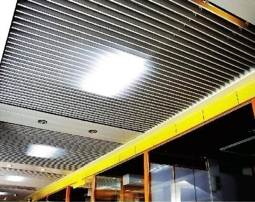 200x3000 मिमी एल्यूमीनियम धातु छत बी स्क्रीन 0.5 मिमी मोटाई