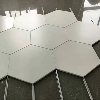 कन्वेंशन सेंटर के लिए 0.7 मिमी मोटाई में एल्यूमीनियम हेक्सागोनल क्लिप