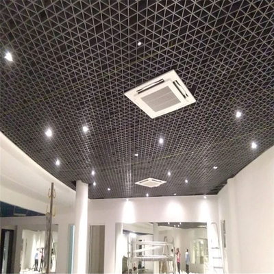 पनरोक एल्यूमिनियम त्रिभुज ओपन सेल छत 200x200x200 मिमी
