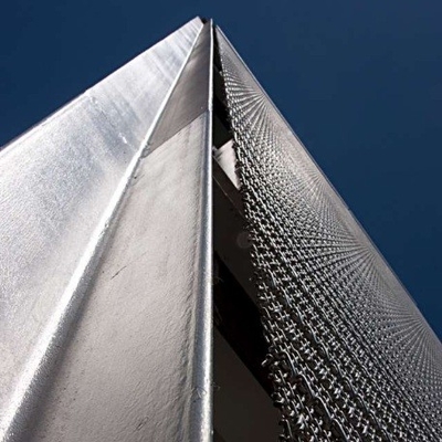 फ़ैक्टरी भवनों के लिए शोर में कमी एल्यूमीनियम धातु विस्तारित जाल पैनल