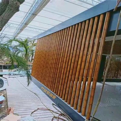 मेट्रो स्टेशन के लिए 120x3000 मिमी एल्यूमिनियम ट्यूबलर बैफल छत