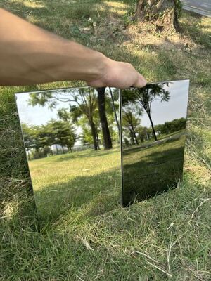 600x600 स्टेनलेस स्टील की छत टाइलें दर्पण में रखा ध्वनिक छत टाइल