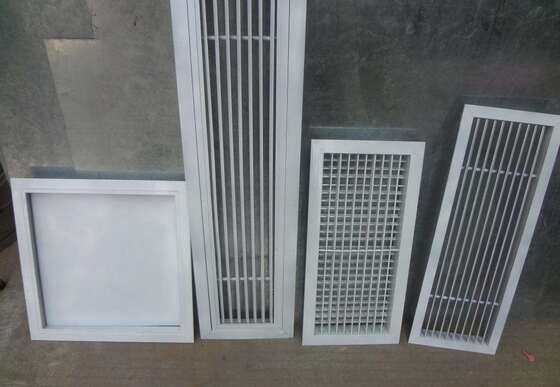 Linear Extruded Aluminum Ceiling Air Diffuser 300x600mm Rectangle